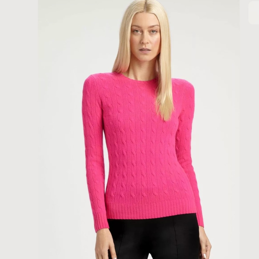 Ralph Lauren Black Label Cashmere Cable Sweater